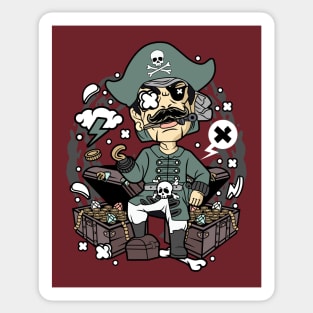 Pirate Illustration Sticker